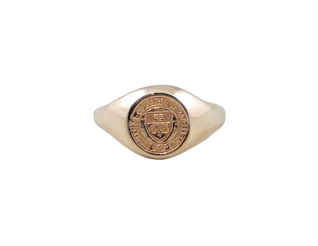 Rose gold class ring on sale